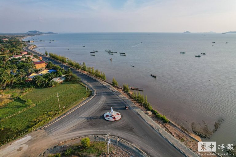 柬埔寨 | 白马市沿海新公路和旅游码头建成 提升城市颜值